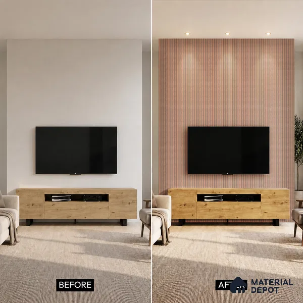 Apricot Metallic Look PN 07030 9.5 ft x 7.8 inch Charcoal Panel - 6 mm | Suitable for Feature Wall, TV Unit & Living Room | Width is Subjected to 5% Variation