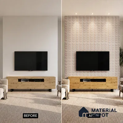 Cloud Grey Marble Look PN 07038 9.5 ft x 7.8 inch Charcoal Panel - 6 mm | Suitable for Feature Wall, TV Unit & Living Room | Width is Subjected to 5% Variation