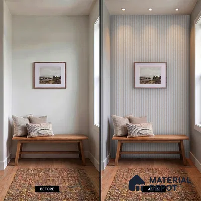 Dove Grey Patterned Look PN 07047 9.5 ft x 7.8 inch Charcoal Panel - 6 mm | Suitable for Feature Wall, TV Unit & Living Room | Width is Subjected to 5% Variation