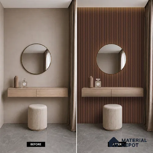 Wooden Look PN 07052 9.5 ft x 4.9 inch Charcoal Panel - 8 mm | Suitable for Feature Wall, TV Unit & Living Room | Width is Subjected to 5% Variation