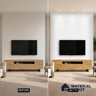 Dove Grey Marble Look PN 07118 9.5 ft x 6 inch Charcoal Panel - 6 mm | Suitable for Feature Wall, TV Unit & Living Room | Width is Subjected to 5% Variation