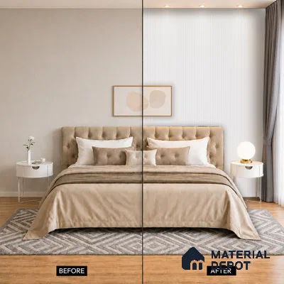 Dove Grey Plain Colour Look PN 07162 9.5 ft x 4.7 inch Charcoal Panel - 11 mm | Suitable for Feature Wall, TV Unit & Living Room | Width is Subjected to 5% Variation