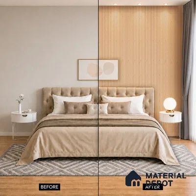 Wooden Look PN 07165 9.5 ft x 4.7 inch Charcoal Panel - 11 mm | Suitable for Feature Wall, TV Unit & Living Room | Width is Subjected to 5% Variation