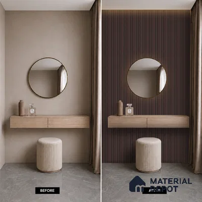 Wooden Look PN 07710 9.1 ft x 4.9 inch Charcoal Panel - 12 mm | Suitable for Living Room, Bedroom & TV Cabinet | Width is Subjected to 5% Variation