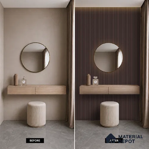 Wooden Look PN 07710 9.1 ft x 4.9 inch Charcoal Panel - 12 mm | Suitable for Living Room, Bedroom & TV Cabinet | Width is Subjected to 5% Variation