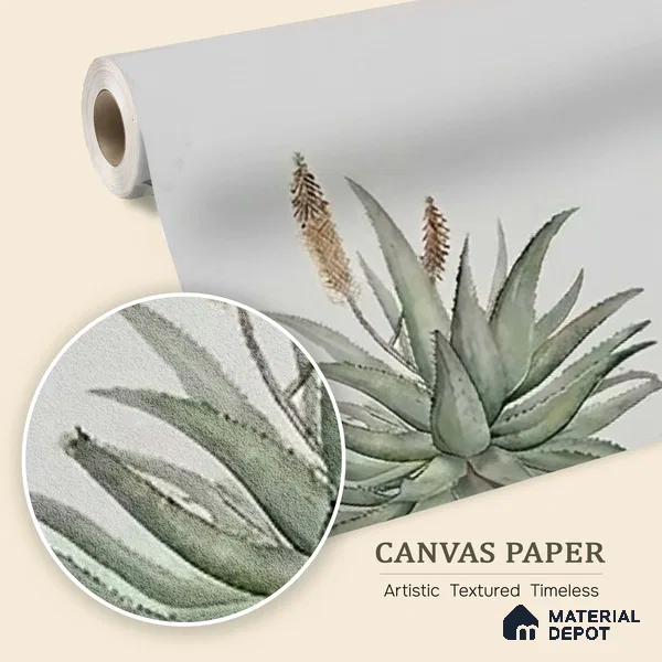 H901712 A Story by the Garden Wallpaper,Customised Sukoon Series Canvas Nature Design (Customised Size Wallpaper)