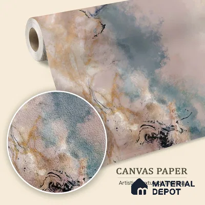 Amara, Abstract Wallpaper Design for Rooms, Customised Sukoon Series Canvas Abstract Design (Customised Size Wallpaper)