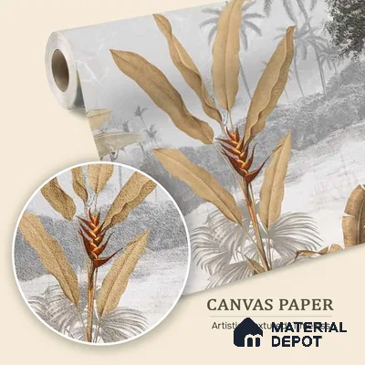 H902912 Cheer, Jungle Theme Wallpaper, Sepia Tone Sukoon Series Canvas Nature Design (Customised Size Wallpaper)