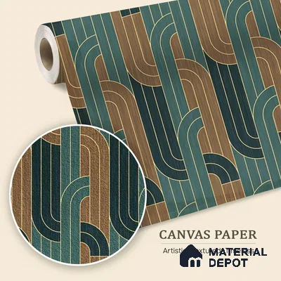 Deep Harmony, Abstract Wall Wallpaper, Customised Sukoon Series Canvas Florals Design (Customised Size Wallpaper)