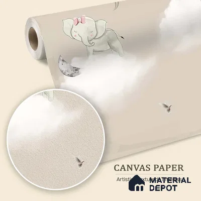 Hot Air Balloons with Animals Wallpaper for Kids Room Walls, Kids Wall Designs Sparkla N Shine Series Canvas Entertainment Design (Customised Size Wallpaper)