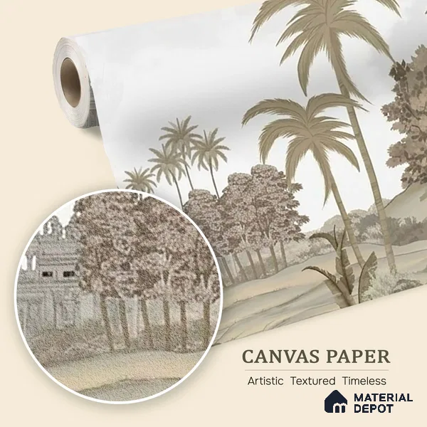 H900812 Jaisalmer, Indian Theme Wall Wallpaper, Customised Sukoon Series Canvas Nature Design (Customised Size Wallpaper)