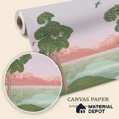 Khwab, Dreams on Wall, Wallpaper Sukoon Series Canvas Nature Design (Customised Size Wallpaper)