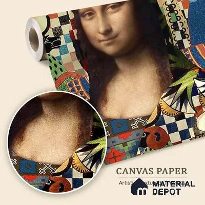 Poetry, Modern Wallpaper for Homes Sukoon Series Canvas Abstract Design (Customised Size Wallpaper)