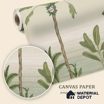 Prakriti Beautiful Trees Wallpaper Sukoon Series Canvas Nature Design (Customised Size Wallpaper)