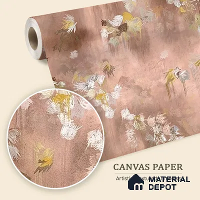 Worth It, Abstract Pattern Wallpaper Design for Walls, Pink Sukoon Series Canvas Abstract Design (Customised Size Wallpaper)