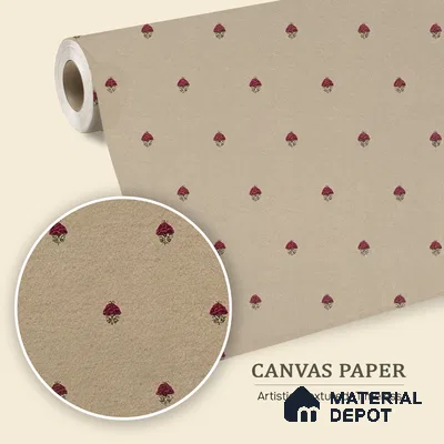 Rani, Indian Floral Pattern Wallpaper 6 Meter x 19.68 Inches Canvas Wallpaper
