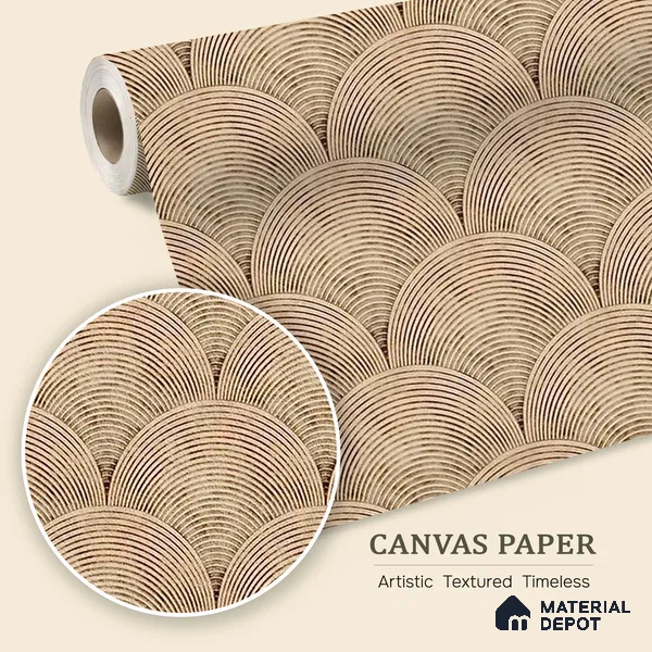 Sandy Arches Abstract Modern Theme Geometric for Rooms Canvas (Customised Wallpaper)