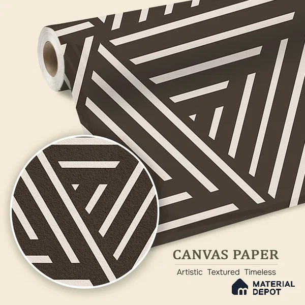 Mirage Abstract and Geometric Theme Modern Room Canvas (Customised Wallpaper)