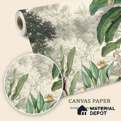 Jhurmut- Tropical Theme Designer Canvas (Customised Wallpaper)