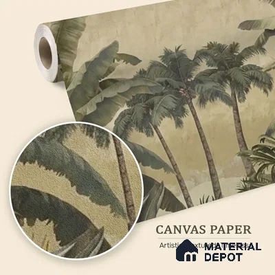 Lush European Landscape Canvas Finish (Customised Wallpaper)