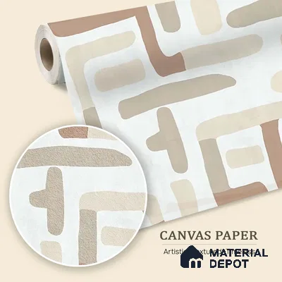Urban Maze In Desert Sand Abstract Customised Canvas Wallpaper for Rooms