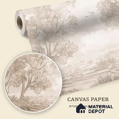 Whispering Moors Scenic Wallpaper Design Customised beige