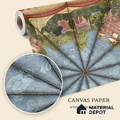Maharaja Maharani Canopy Canvas Customized Ceiling Wallpaper