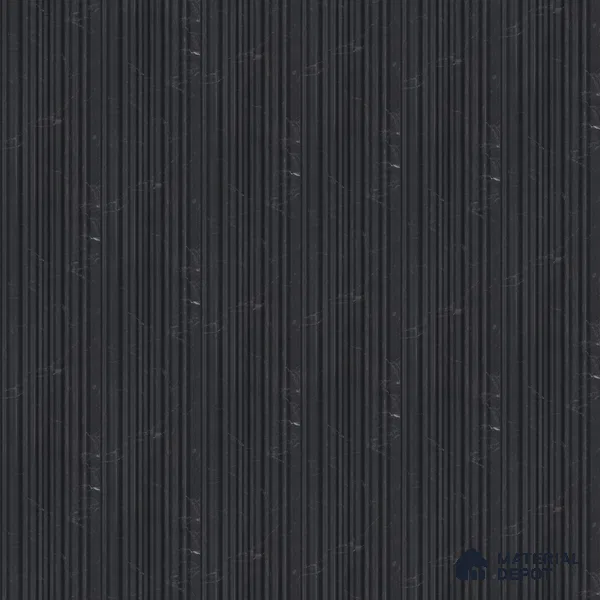 Black Marble Louver PN 00525 9.5 ft x 4.8 inch Charcoal Panel - 12 mm | Suitable for Feature Wall, TV Unit & Living Room | Width is Subjected to 5% Variation