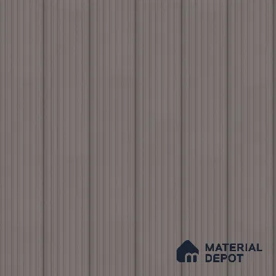 Brown Plain Colour Louver PN 00631 8 ft x 4 inch Charcoal Panel - 11 mm | Suitable for Feature Wall, TV Unit & Living Room | Width is Subjected to 5% Variation