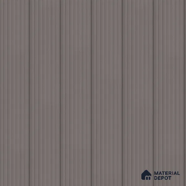 Brown Plain Colour Louver PN 00631 8 ft x 4 inch Charcoal Panel - 11 mm | Suitable for Feature Wall, TV Unit & Living Room | Width is Subjected to 5% Variation