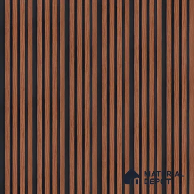 Wooden Look PN 00645 8 ft x 4.8 inch Charcoal Panel - 11 mm | Suitable for Feature Wall, TV Unit & Living Room | Width is Subjected to 5% Variation