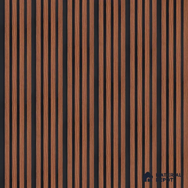 Wooden Look PN 00645 8 ft x 4.8 inch Charcoal Panel - 11 mm | Suitable for Feature Wall, TV Unit & Living Room | Width is Subjected to 5% Variation