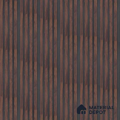 Wooden Look PN 00646 8 ft x 4.8 inch Charcoal Panel - 11 mm | Suitable for Feature Wall, TV Unit & Living Room | Width is Subjected to 5% Variation