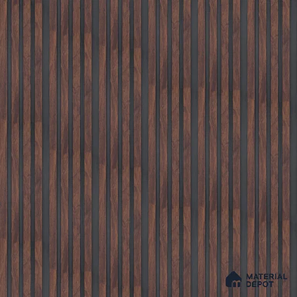Wooden Look PN 00646 8 ft x 4.8 inch Charcoal Panel - 11 mm | Suitable for Feature Wall, TV Unit & Living Room | Width is Subjected to 5% Variation