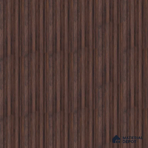 Wooden Look PN 00653 8 ft x 4.8 inch Charcoal Panel - 11 mm | Suitable for Feature Wall, TV Unit & Living Room | Width is Subjected to 5% Variation