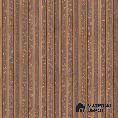 Brown Luxury Louver PN 03560 9.5 ft x 4.8 inch Charcoal Panel - 11 mm | Suitable for Feature Wall, TV Unit & Living Room | Width is Subjected to 5% Variation