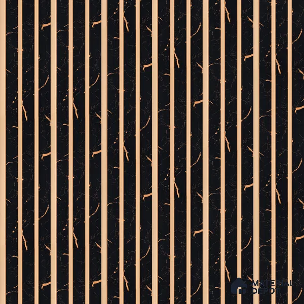Onyx Black Marble Look PN 05539 9.5 ft x 6 inch Charcoal Panel - 7 mm | Suitable for Feature Wall, TV Unit & Living Room | Width is Subjected to 5% Variation