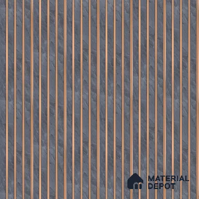 Dark Grey Stone Look PN 05635 8 ft x 6 inch Charcoal Panel - 7 mm | Suitable for Feature Wall, TV Unit & Living Room | Width is Subjected to 5% Variation