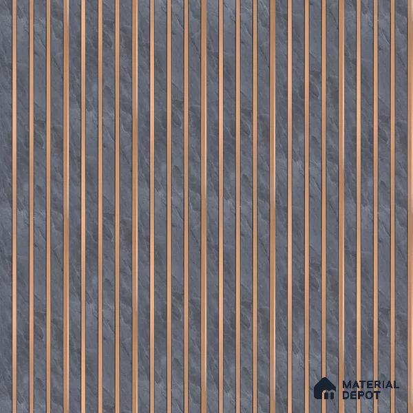 Dark Grey Stone Look PN 05635 8 ft x 6 inch Charcoal Panel - 7 mm | Suitable for Feature Wall, TV Unit & Living Room | Width is Subjected to 5% Variation