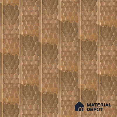 Geometric Louver PN 06075 9.5 ft x 4.7 inch Charcoal Panel - 7 mm | Suitable for Feature Wall, TV Unit & Living Room | Width is Subjected to 5% Variation