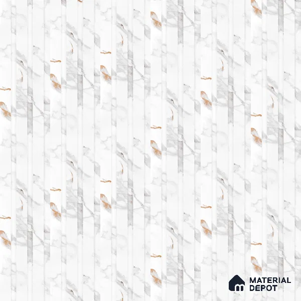 Marble Louver PN 06086 9.5 ft x 4.6 inch Charcoal Panel - 8 mm | Suitable for Feature Wall, TV Unit & Living Room | Width is Subjected to 5% Variation