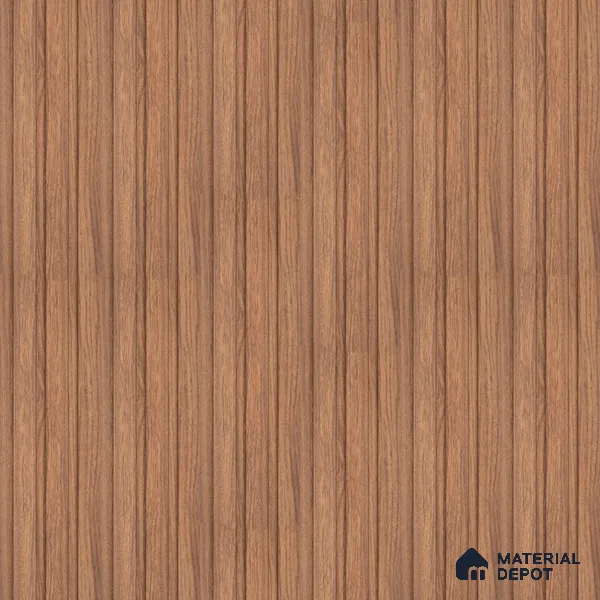 PN 06840 9.2 ft x 5 inch Charcoal Louvers/Panels - 12 mm