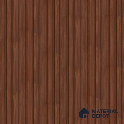 PN 06841 9.2 ft x 5 inch Charcoal Louvers/Panels - 12 mm