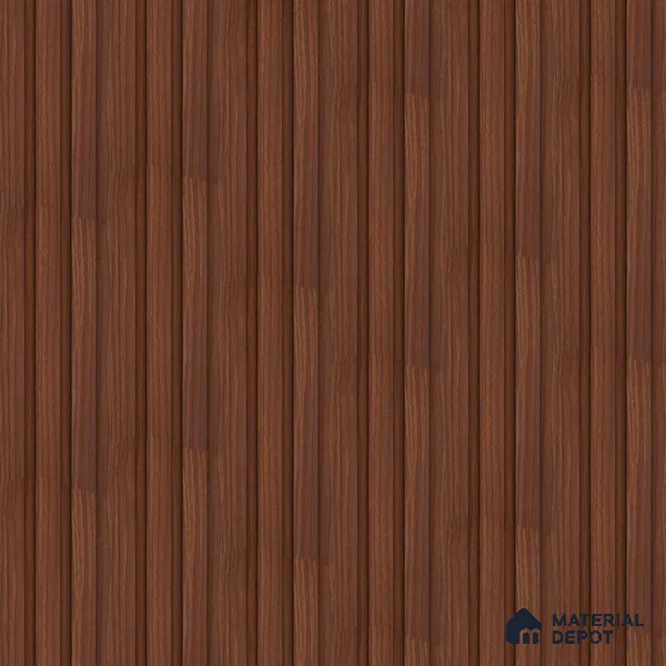 PN 06841 9.2 ft x 5 inch Charcoal Louvers/Panels - 12 mm