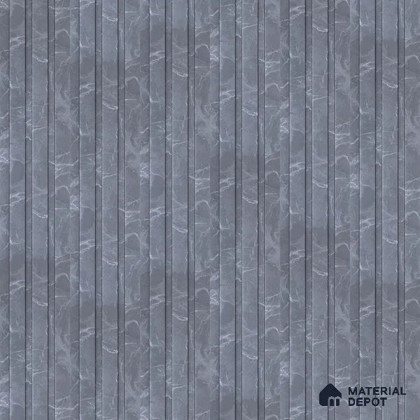 PN 06852 9.2 ft x 5 inch Charcoal Louvers/Panels - 12 mm