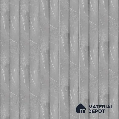 PN 06854 9.2 ft x 7.87 inch Charcoal Louvers/Panels - 16 mm