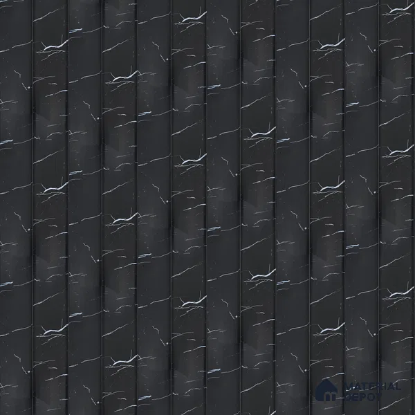 PN 06855 9.2 ft x 7.87 inch Charcoal Louvers/Panels - 16 mm