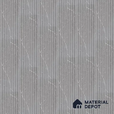 PN 06902 8 ft x 6 inch Charcoal Louvers/Panels - 6 mm