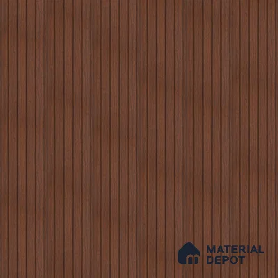 PN 06943 8 ft x 6 inch Charcoal Louvers/Panels - 6 mm