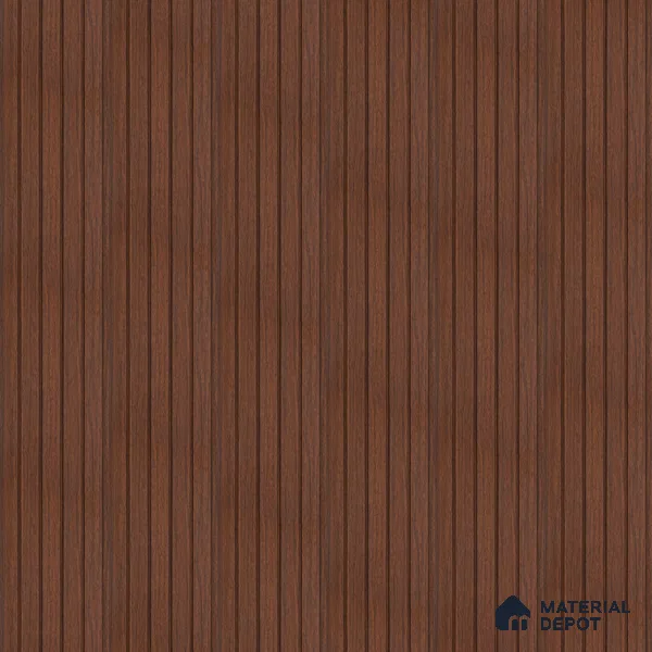PN 06943 8 ft x 6 inch Charcoal Louvers/Panels - 6 mm